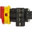 Main switch, P1, 32 A, flush mounting, 3 pole + N, Emergency switching off function, With red rotary handle and yellow locking ring, Lockable in the 0 thumbnail 22