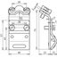 Gutter clamp StSt f. bead 13-25mm with two-screw cleat for Rd 7-10mm thumbnail 2