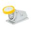 90° ANGLED SURFACE-MOUNTING SOCKET-OUTLET - IP67 - 3P+E 16A 100-130V 50/60HZ - YELLOW - 4H - SCREW WIRING thumbnail 2