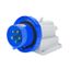 90° ANGLED SURFACE MOUNTING INLET - IP67 - 3P+E 32A 200-250V 50/60HZ - BLUE - 9H - SCREW WIRING thumbnail 2