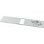 Front cover, +mounting kit, for NZM1, horizontal, 3p, HxW=100x600mm, grey thumbnail 3