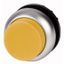 Pushbutton, RMQ-Titan, Extended, maintained, yellow, Blank, Bezel: titanium thumbnail 1