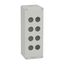 Harmony XAP, XB2 SL, Empty control station, zinc alloy, grey, M25, 8 cut-outs 22mm, 80 x 220 x 77 thumbnail 1