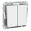 Exxact rocker switch 2-circuits screwless white thumbnail 5