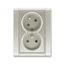 5583F-C02357 34 Double socket outlet with earthing pins, shuttered, with turned upper cavity, with surge protection thumbnail 36