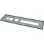 Front plate, steel, sealed, H=75mm, grey thumbnail 4