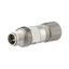 M12 plug, X-coded, IP67, Cat. 6A, Ø 6-9.7 mm, field assembly, straight thumbnail 1