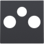 Finishing set for 2 single coax connections for TV and FM and a satell thumbnail 2