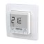 Concealed clock thermostat as room controller, AC 230V, 1 changeover contact, heating 5(2) A, cooling 1(1) A, white backlighting thumbnail 1