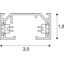 1-phase high-voltage track, surface-mounted, 1m, white thumbnail 2