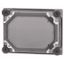 Cap, + door, transparent smoky gray, HxWxD=250x187.5x25mm thumbnail 1