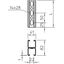 MS4182P3000FS Profile rail perforated, slot 22mm 3000x41x82 thumbnail 2