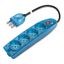 MULTI-OUTLET SOCKET TRANS. TURQUOISE thumbnail 3