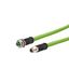 M12 Industrial Ethernet cable, X-coded, 10.0 m, M12 jack straight - M1 thumbnail 1