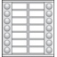 Extension module with 20 mm in two rows for surface-mounting external thumbnail 1