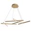 Modern Line Pendant Lamp Matt Gold thumbnail 4