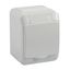 Artic - 1 SO - hinged cover - 16 A - 250 V - white thumbnail 2