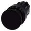 Mushroom pushbutton, 22 mm, round, plastic, black, 30 mm, momentary 3SU1000-1AD10-0AA0-Z Y10 thumbnail 1