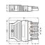 Plug with strain relief housing 5-pole black thumbnail 3