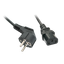 0.7m Schuko to C13 Mains Cable Schuko Plug to IEC C13 Connector thumbnail 1
