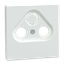 Central plate for antenna socket-outlets 2/3 holes, lotus white, System Design thumbnail 4