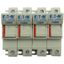 Fuse-holder, low voltage, 50 A, AC 690 V, 14 x 51 mm, 4P, IEC thumbnail 2