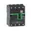 Circuit breaker, ComPacT NSXm 100N, 50kA/415VAC, 4 poles 3D (neutral not protected), TMD trip unit 50A, EverLink lugs thumbnail 2