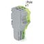 1-conductor female connector Push-in CAGE CLAMP® 1.5 mm² gray, green-y thumbnail 2