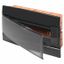 DECORATIVE ENCLOSURE - FLUSH MOUNTING - PRE-ARRANGED FOR HOUSING TERMINAL BLOCKS - 330X218X25 - TONER BLACK - 12+1 MODULES thumbnail 2