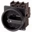 Main switch, P1, 32 A, flush mounting, 3 pole, 2 N/O, 2 N/C, STOP function, With black rotary handle and locking ring thumbnail 1