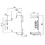 Voltage measuring relay UC 24...230V, 5A, 2 changeover contacts, setting range UC 0.2...60V thumbnail 3