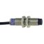 Inductive proximity sensors XS, inductive sensor XS6 M12, L54mm, brass, Sn7mm, 12...48 VDC, cable 2 m thumbnail 1