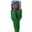 Patchcord RJ45 shielded Cat.6a 10GB, LS0H, green,  10.0m thumbnail 2