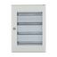 Complete surface-mounted flat distribution board with window, white, 24 SU per row, 4 rows, type C thumbnail 5