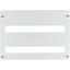Front plate 45mm-Device cutout for 33 Module units per row, 2 rows, white thumbnail 2