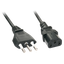 2m IT to C13 Mains Cable Italian Mains Plug to IEC C13 Connector thumbnail 1