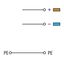 4-conductor sensor supply terminal block with ground contact with colo thumbnail 3