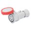 STRAIGHT CONNECTOR HP - IP66/IP67/IP68/IP69 - 3P+N+E 16A 440-460V 60HZ - RED - 11H - SCREW WIRING thumbnail 1