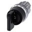 Key-operated switch O.M.R, 22 mm, round, metal, shiny, lock number 73034, black, with 2 keys, 3 switch positions I>O thumbnail 2