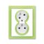 5583M-C02357 01 Double socket outlet with earthing pins, shuttered, with turned upper cavity, with surge protection thumbnail 41