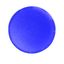 Button lens, flat blue, blank thumbnail 2