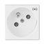 5585N-C02357 B Socket outlet 45×45 with earthing pin, shuttered, with surge protection ; 5585N-C02357 B thumbnail 1