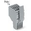 2-conductor female connector Push-in CAGE CLAMP® 1.5 mm² gray thumbnail 1