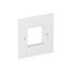 VH-P4 RW Cover plate 1x Modul 45 95x95mm thumbnail 1