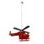 Alfa Helicopter Pendant Light Nursery Red thumbnail 1