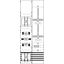 KA4205 Measurement and metering transformer board, Field width: 2, Rows: 0, 1350 mm x 500 mm x 160 mm, IP2XC thumbnail 5