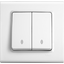 Linnera-Rollina Q C Two Gang Switch-Two Way Switch White thumbnail 2