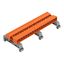 Double pin header DIN-35 rail mounting 18-pole orange thumbnail 1