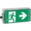 Ex-escape sign luminaires EXIT V-CG-S for emergency light function for zone 1/21, Pictogram: DIN ISO 7010, Arrow: 3 Clock thumbnail 3