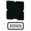 Button plate for push-button, Inscription: DOWN, 25 x 25 thumbnail 1